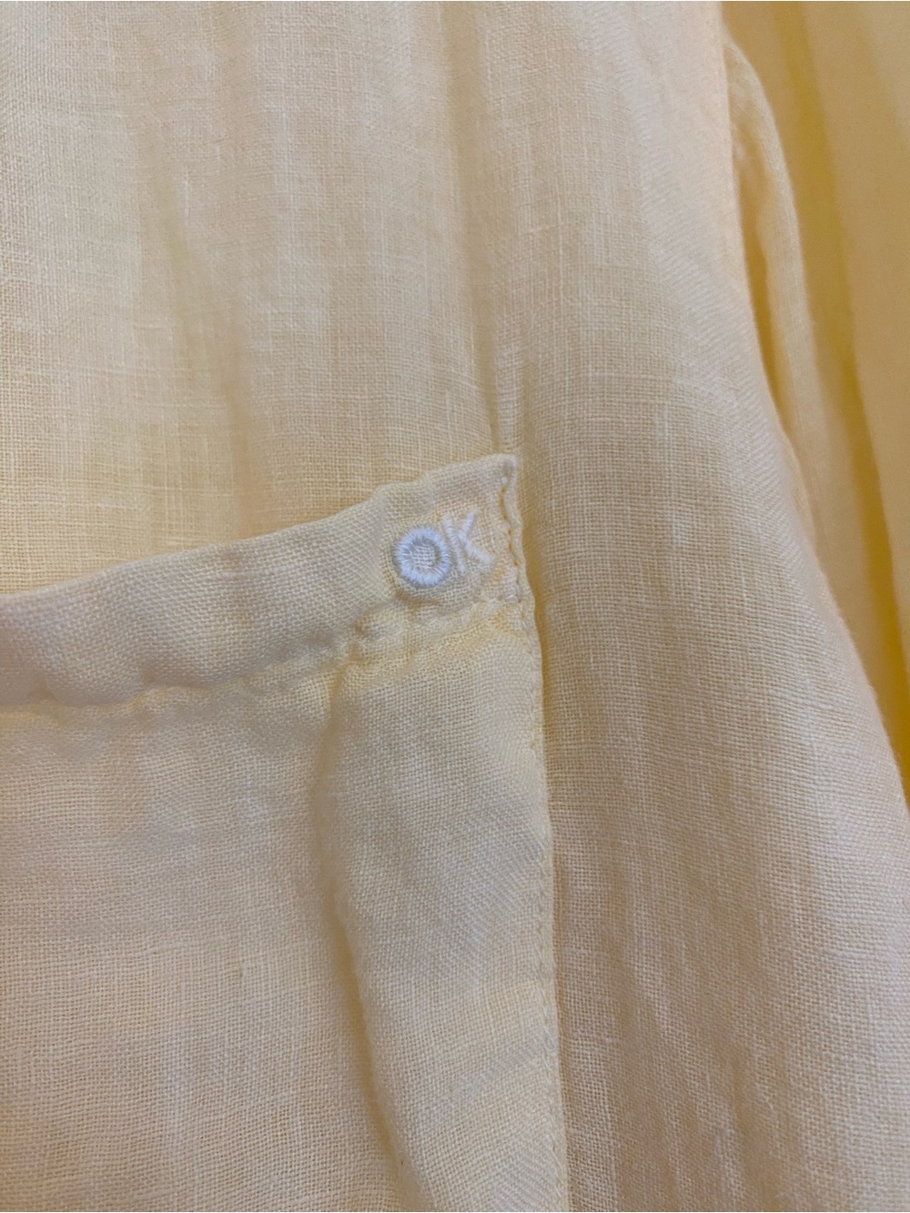 Outerknown Sunny Yellow Button-Down Shirt - Picture 3 of 6